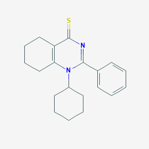 molecular formula C20H24N2S B379705 1-cyclohexyl-2-phenyl-5,6,7,8-tetrahydroquinazoline-4(1H)-thione 