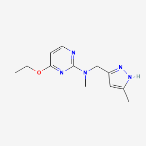 4-ethoxy-N-methyl-N-[(5-methyl-1H-pyrazol-3-yl)methyl]pyrimidin-2-amine