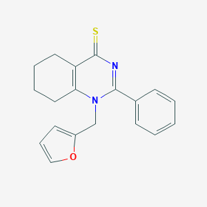 molecular formula C19H18N2OS B379707 1-(2-furylmethyl)-2-phenyl-5,6,7,8-tetrahydro-4(1H)-quinazolinethione CAS No. 342595-09-9