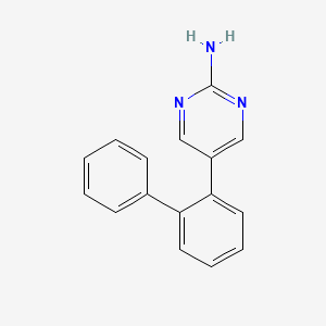 molecular formula C16H13N3 B3797102 5-biphenyl-2-ylpyrimidin-2-amine 