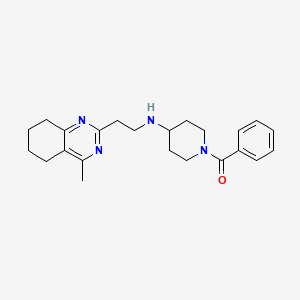 1-benzoyl-N-[2-(4-methyl-5,6,7,8-tetrahydroquinazolin-2-yl)ethyl]piperidin-4-amine