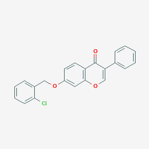 molecular formula C22H15ClO3 B379712 7-[(2-chlorobenzyl)oxy]-3-phenyl-4H-chromen-4-one 