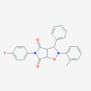 5-(4-fluorophenyl)-2-(2-methylphenyl)-3-phenyldihydro-2H-pyrrolo[3,4-d]isoxazole-4,6(3H,5H)-dione