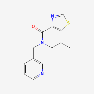 molecular formula C13H15N3OS B3797192 N-propyl-N-(3-pyridinylmethyl)-1,3-thiazole-4-carboxamide trifluoroacetate 