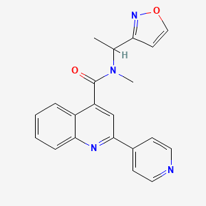 N-(1-isoxazol-3-ylethyl)-N-methyl-2-pyridin-4-ylquinoline-4-carboxamide