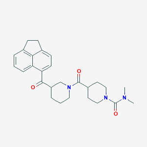 4-{[3-(1,2-dihydro-5-acenaphthylenylcarbonyl)-1-piperidinyl]carbonyl}-N,N-dimethyl-1-piperidinecarboxamide