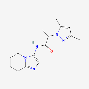 2-(3,5-dimethyl-1H-pyrazol-1-yl)-N-(5,6,7,8-tetrahydroimidazo[1,2-a]pyridin-3-yl)propanamide