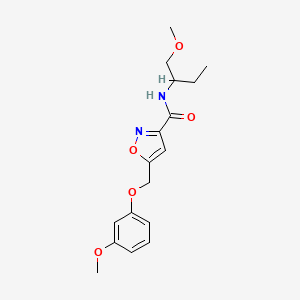 N-[1-(methoxymethyl)propyl]-5-[(3-methoxyphenoxy)methyl]-3-isoxazolecarboxamide