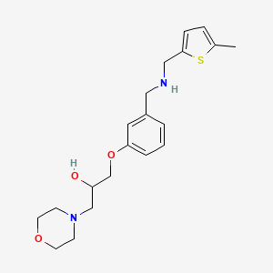 1-[3-({[(5-methyl-2-thienyl)methyl]amino}methyl)phenoxy]-3-(4-morpholinyl)-2-propanol