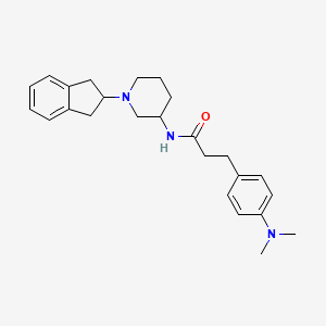 N-[1-(2,3-dihydro-1H-inden-2-yl)piperidin-3-yl]-3-[4-(dimethylamino)phenyl]propanamide