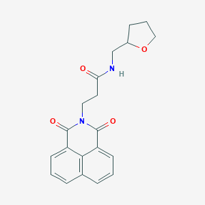 molecular formula C20H20N2O4 B379735 3-(1,3-dioxobenzo[de]isoquinolin-2-yl)-N-(oxolan-2-ylmethyl)propanamide CAS No. 326907-72-6