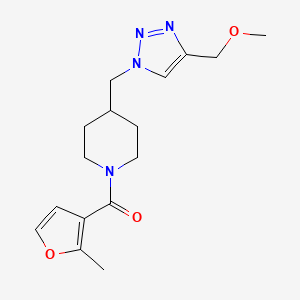 4-{[4-(methoxymethyl)-1H-1,2,3-triazol-1-yl]methyl}-1-(2-methyl-3-furoyl)piperidine