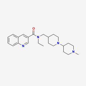 N-ethyl-N-[(1'-methyl-1,4'-bipiperidin-4-yl)methyl]-3-quinolinecarboxamide