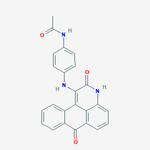 N-{4-[(2,7-dioxo-2,7-dihydro-3H-naphtho[1,2,3-de]quinolin-1-yl)amino]phenyl}acetamide