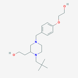 2-{1-(2,2-dimethylpropyl)-4-[4-(2-hydroxyethoxy)benzyl]-2-piperazinyl}ethanol