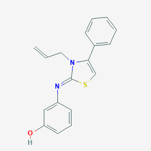 3-[(3-allyl-4-phenyl-1,3-thiazol-2(3H)-ylidene)amino]phenol