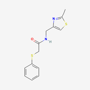 N-[(2-methyl-1,3-thiazol-4-yl)methyl]-2-(phenylthio)acetamide