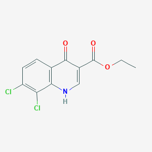 molecular formula C12H9Cl2NO3 B379745 Ethyl 7,8-dichloro-4-hydroxyquinoline-3-carboxylate CAS No. 75001-53-5