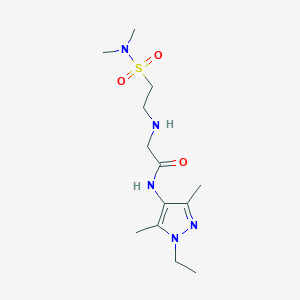 2-({2-[(dimethylamino)sulfonyl]ethyl}amino)-N-(1-ethyl-3,5-dimethyl-1H-pyrazol-4-yl)acetamide