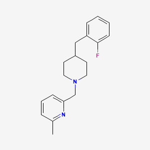 2-{[4-(2-fluorobenzyl)-1-piperidinyl]methyl}-6-methylpyridine bis(trifluoroacetate)