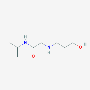 molecular formula C9H20N2O2 B3797486 2-[(3-hydroxy-1-methylpropyl)amino]-N-isopropylacetamide 