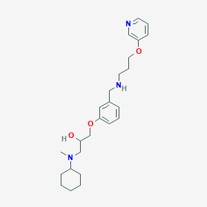 1-[cyclohexyl(methyl)amino]-3-[3-({[3-(3-pyridinyloxy)propyl]amino}methyl)phenoxy]-2-propanol