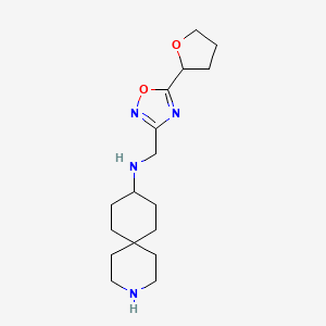 N-{[5-(tetrahydro-2-furanyl)-1,2,4-oxadiazol-3-yl]methyl}-3-azaspiro[5.5]undecan-9-amine dihydrochloride