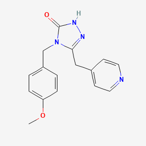 molecular formula C16H16N4O2 B3797612 4-(4-methoxybenzyl)-5-(pyridin-4-ylmethyl)-2,4-dihydro-3H-1,2,4-triazol-3-one 