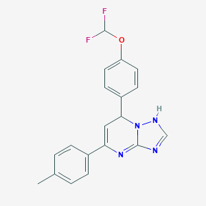 molecular formula C19H16F2N4O B379762 7-[4-(difluoromethoxy)phenyl]-5-(4-methylphenyl)-1,7-dihydro-[1,2,4]triazolo[1,5-a]pyrimidine 