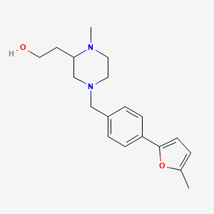 2-{1-methyl-4-[4-(5-methyl-2-furyl)benzyl]-2-piperazinyl}ethanol