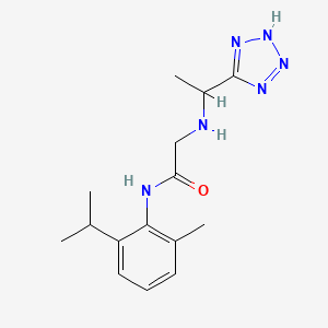 N-(2-isopropyl-6-methylphenyl)-2-{[1-(1H-tetrazol-5-yl)ethyl]amino}acetamide