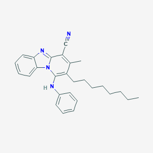 1-Anilino-3-methyl-2-octylpyrido[1,2-a]benzimidazole-4-carbonitrile