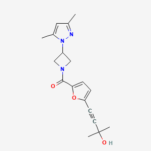 4-(5-{[3-(3,5-dimethyl-1H-pyrazol-1-yl)azetidin-1-yl]carbonyl}-2-furyl)-2-methylbut-3-yn-2-ol