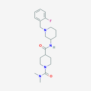 N~4~-[1-(2-fluorobenzyl)-3-piperidinyl]-N~1~,N~1~-dimethyl-1,4-piperidinedicarboxamide