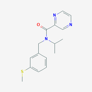 N-isopropyl-N-[3-(methylthio)benzyl]-2-pyrazinecarboxamide