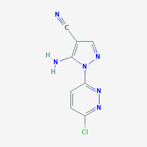 5-Amino-1-(6-Chloropyridazin-3-Yl)-1H-Pyrazole-4-Carbonitrile