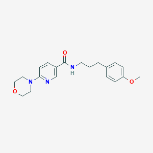 N-[3-(4-methoxyphenyl)propyl]-6-(4-morpholinyl)nicotinamide