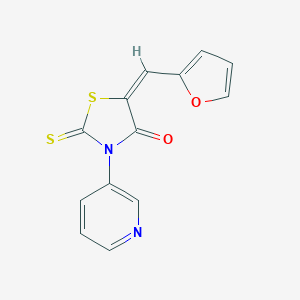 molecular formula C13H8N2O2S2 B379772 5-(2-Furylmethylene)-3-(3-pyridinyl)-2-thioxo-1,3-thiazolidin-4-one 