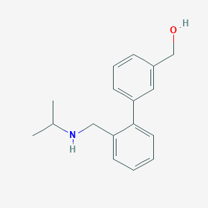 molecular formula C17H21NO B3797722 {2'-[(isopropylamino)methyl]biphenyl-3-yl}methanol 