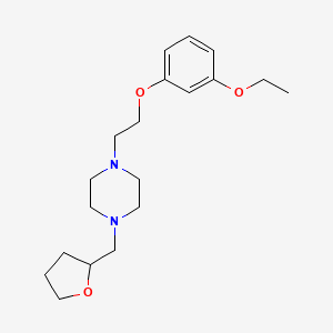 1-[2-(3-ethoxyphenoxy)ethyl]-4-(tetrahydrofuran-2-ylmethyl)piperazine