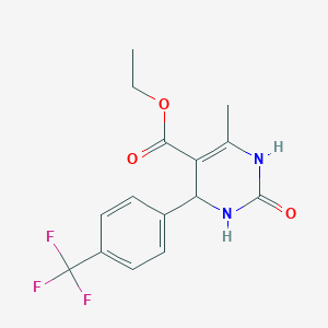 Ethyl 6-methyl-2-oxo-4-[4-(trifluoromethyl)phenyl]-1,2,3,4-tetrahydro-5-pyrimidinecarboxylate