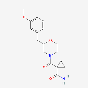 1-{[2-(3-methoxybenzyl)-4-morpholinyl]carbonyl}cyclopropanecarboxamide