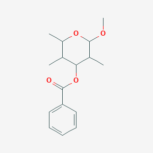 (2-Methoxy-3,5,6-trimethyloxan-4-yl) benzoate