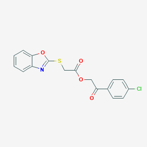 2-(4-Chlorophenyl)-2-oxoethyl (1,3-benzoxazol-2-ylsulfanyl)acetate