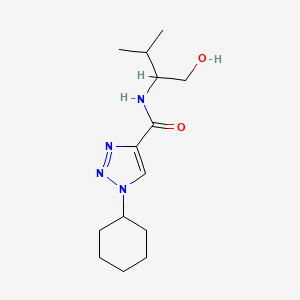 1-cyclohexyl-N-(1-hydroxy-3-methylbutan-2-yl)triazole-4-carboxamide