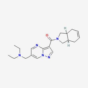 N-ethyl-N-({3-[(3aR*,7aS*)-1,3,3a,4,7,7a-hexahydro-2H-isoindol-2-ylcarbonyl]pyrazolo[1,5-a]pyrimidin-6-yl}methyl)ethanamine