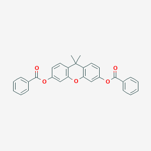 9H-xanthene-3,6-diol, 9,9-dimethyl-, dibenzoate