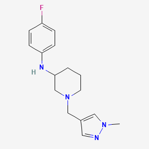 N-(4-fluorophenyl)-1-[(1-methyl-1H-pyrazol-4-yl)methyl]-3-piperidinamine