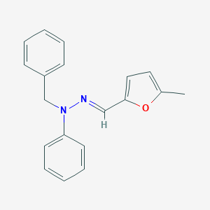 molecular formula C19H18N2O B379793 5-Methyl-2-furaldehyde benzyl(phenyl)hydrazone 