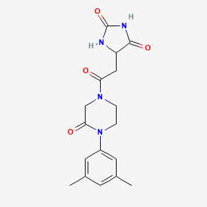 5-{2-[4-(3,5-dimethylphenyl)-3-oxopiperazin-1-yl]-2-oxoethyl}imidazolidine-2,4-dione